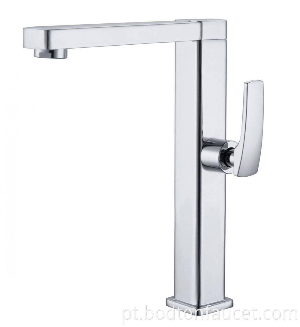 Durable single lever basin faucet